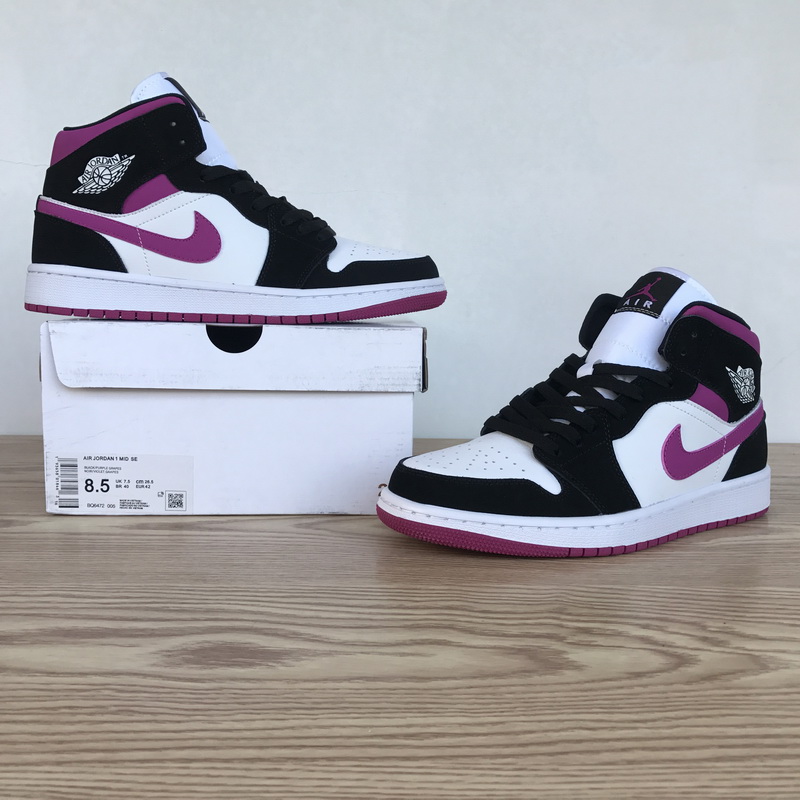 Nike Air Jordan 1 Wmns Mid Black Cactus Flower Bq6472 005 15 - www.kickbulk.co