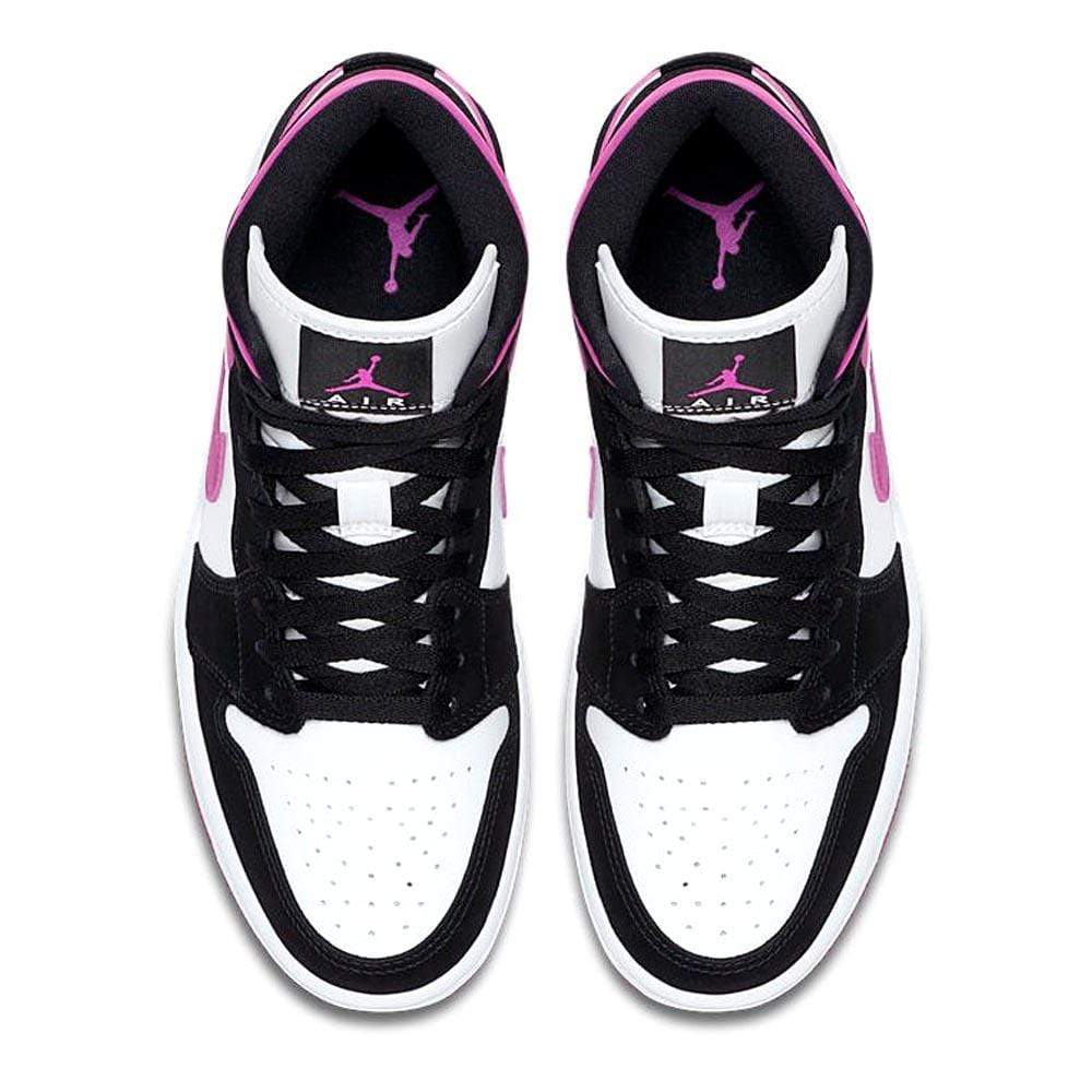 Nike Air Jordan 1 Wmns Mid Black Cactus Flower Bq6472 005 3 - www.kickbulk.co