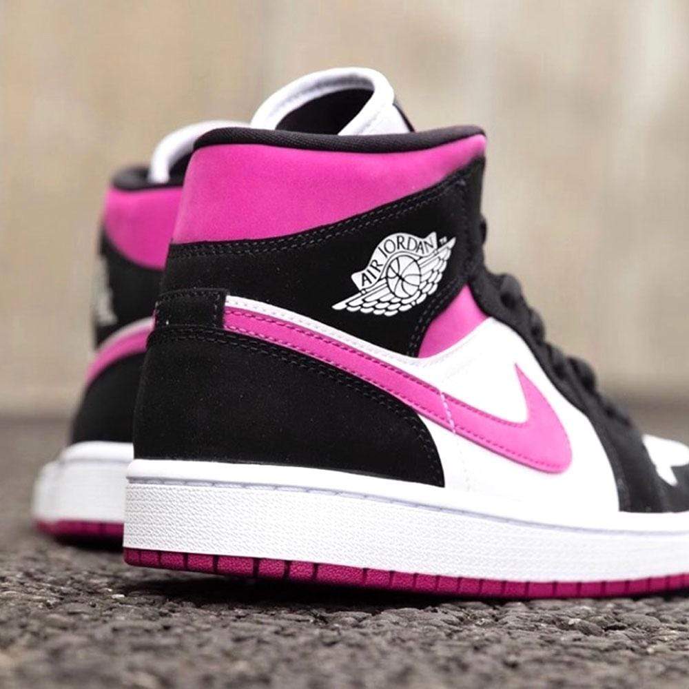 Nike Air Jordan 1 Wmns Mid Black Cactus Flower Bq6472 005 7 - www.kickbulk.co