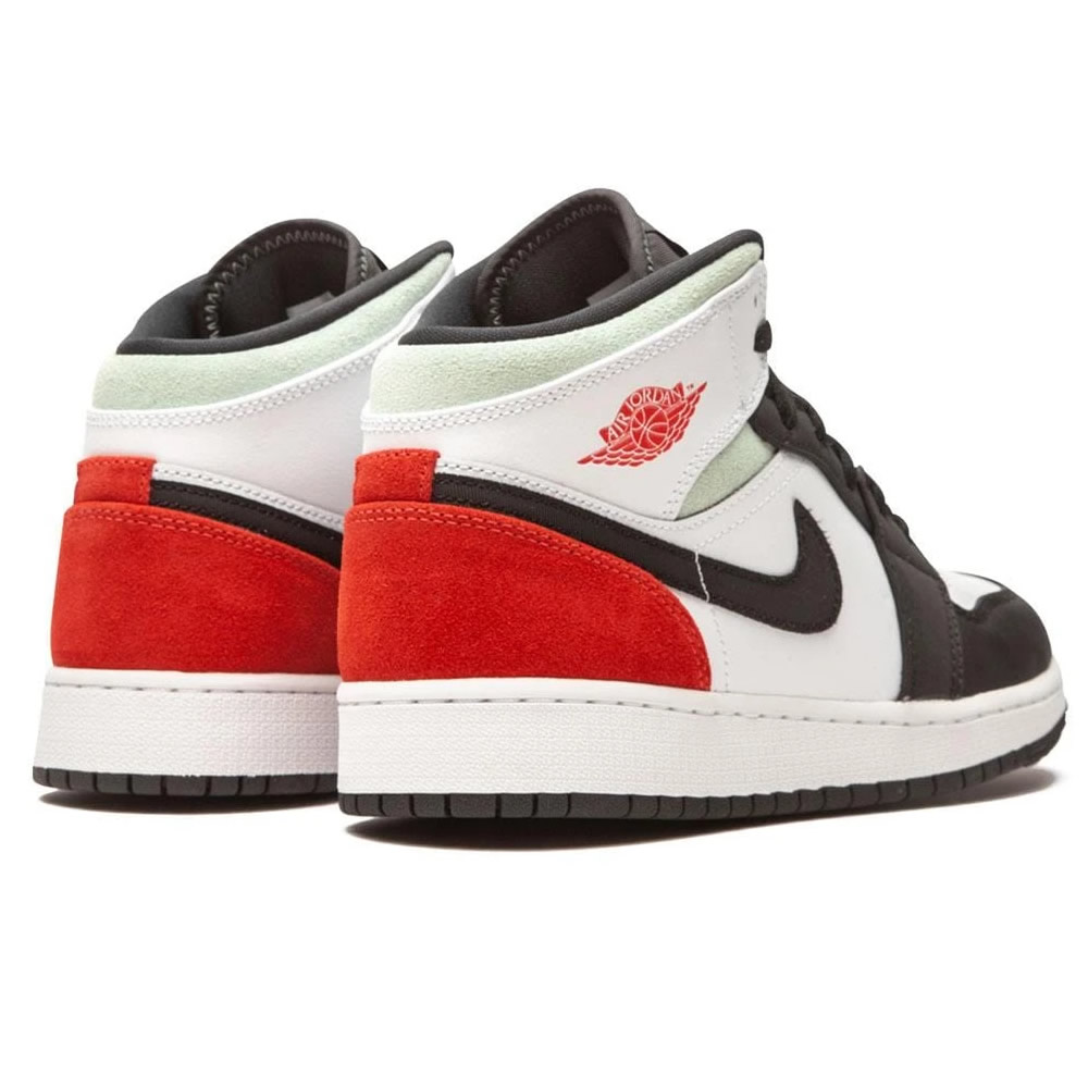 Air Jordan 1 Mid Gs Red Mint Bq6931 100 3 - www.kickbulk.co