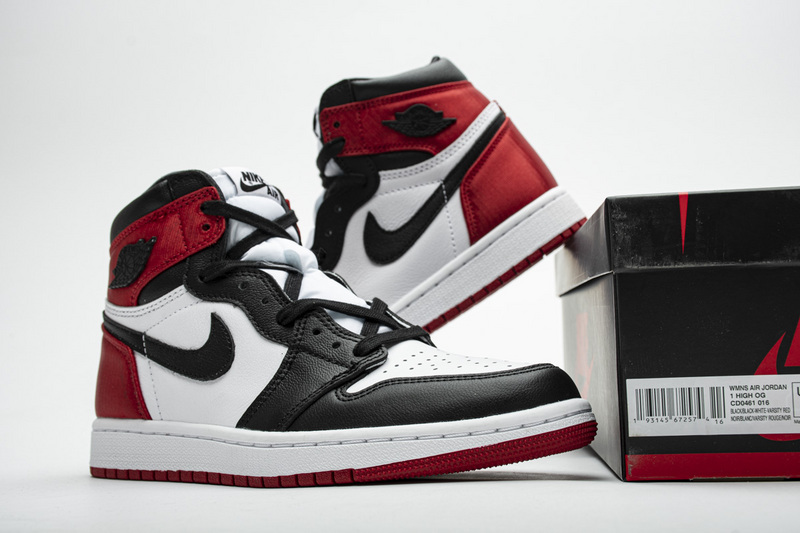 Nike Air Jordan 1 Wmns Retro High Satin Black Toe Cd0461 016 10 - www.kickbulk.co