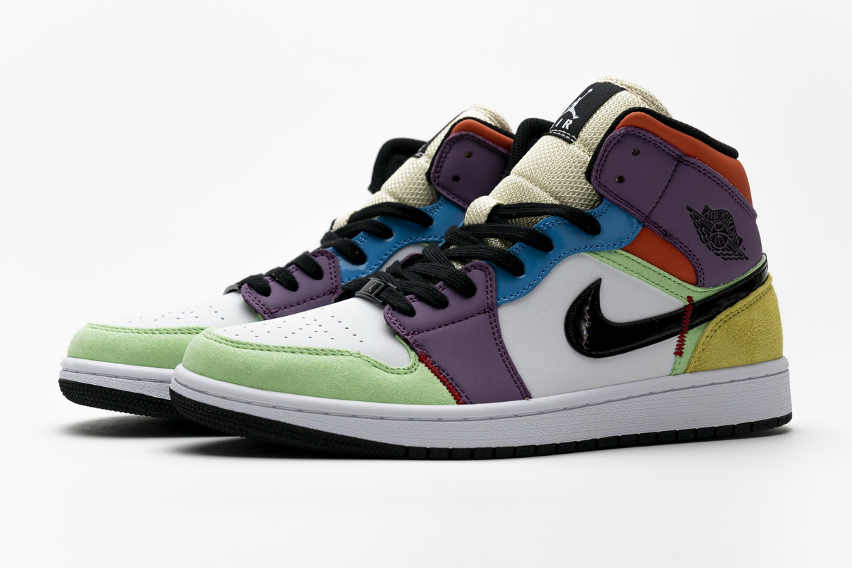 Nike Air Jordan 1 Mid Se Multi Colour W Cw1140 100 20 - www.kickbulk.co