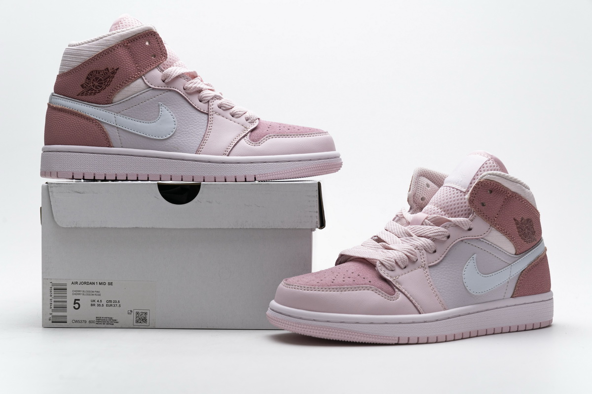 Nike Air Jordan 1 Women Mid Digital Pink Cw5379 600 12 - www.kickbulk.co