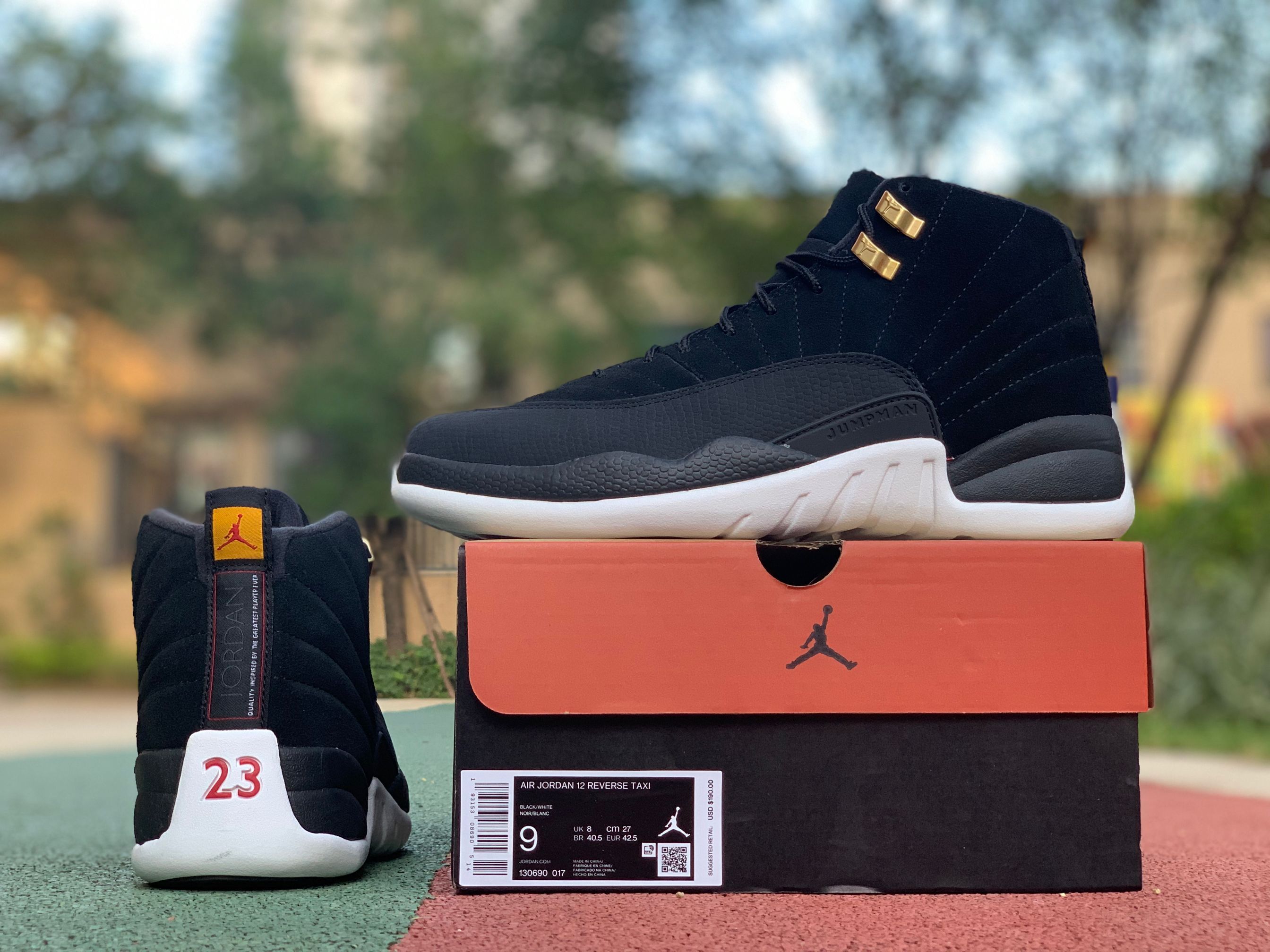 Nike Air Jordan 12 Reverse Taxi 2019 Outfit For Sale 130690 017 7 - www.kickbulk.co