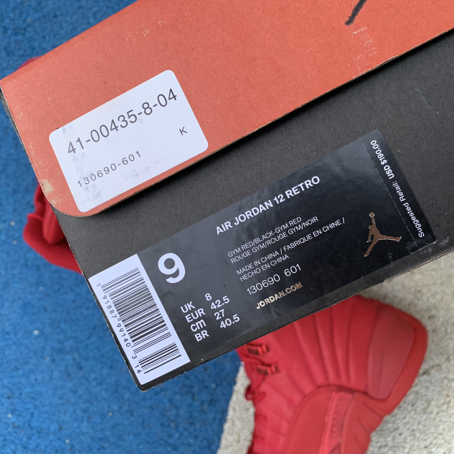 Nike Air Jordan 12 Gym Red 2018 Bulls Black Friday 130690 601 20 - www.kickbulk.co