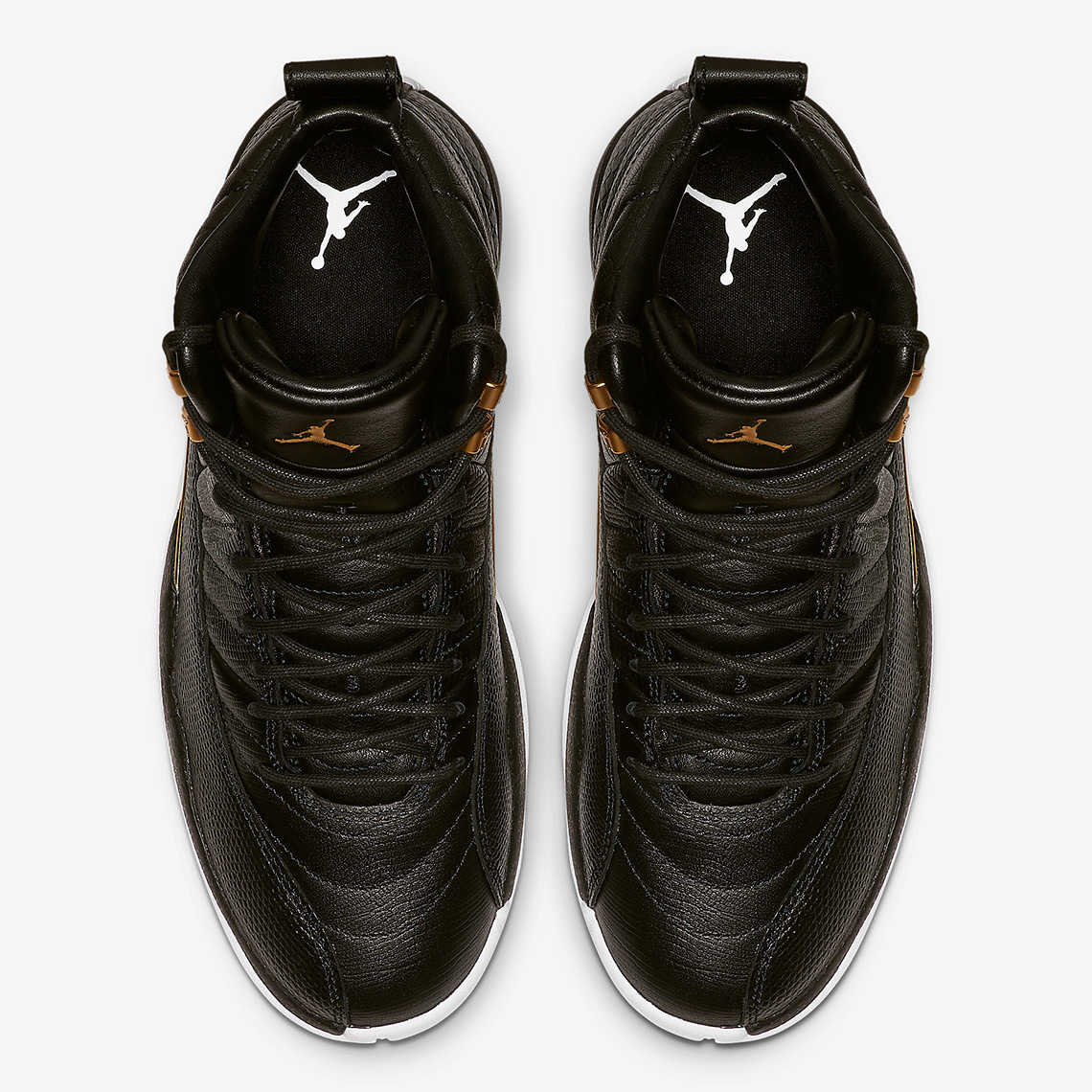 Air Jordan 12 Wmns Snakeskin Midnight Black White Gold Ao6068 007 4 - www.kickbulk.co