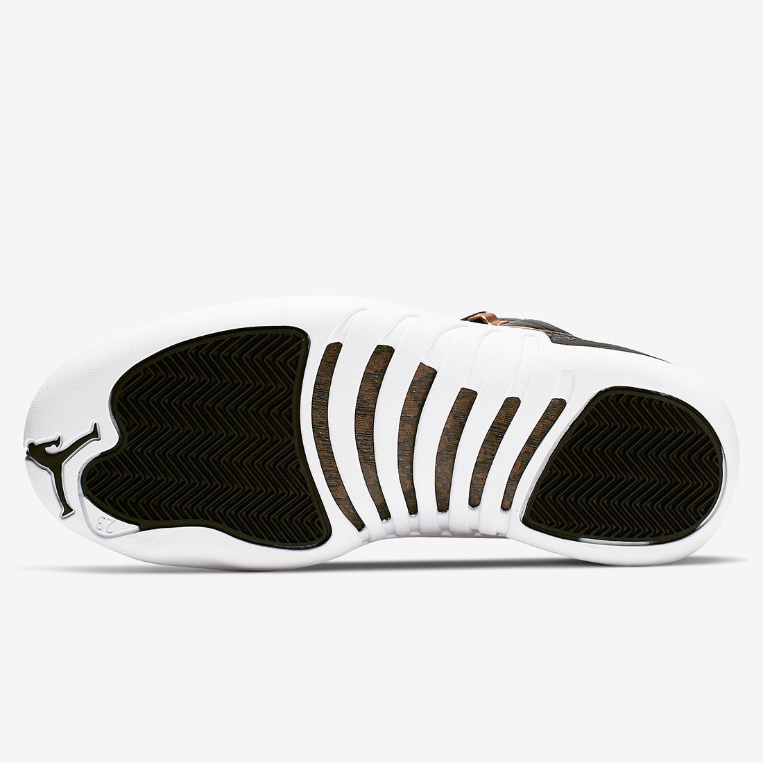 Air Jordan 12 Wmns Snakeskin Midnight Black White Gold Ao6068 007 5 - www.kickbulk.co