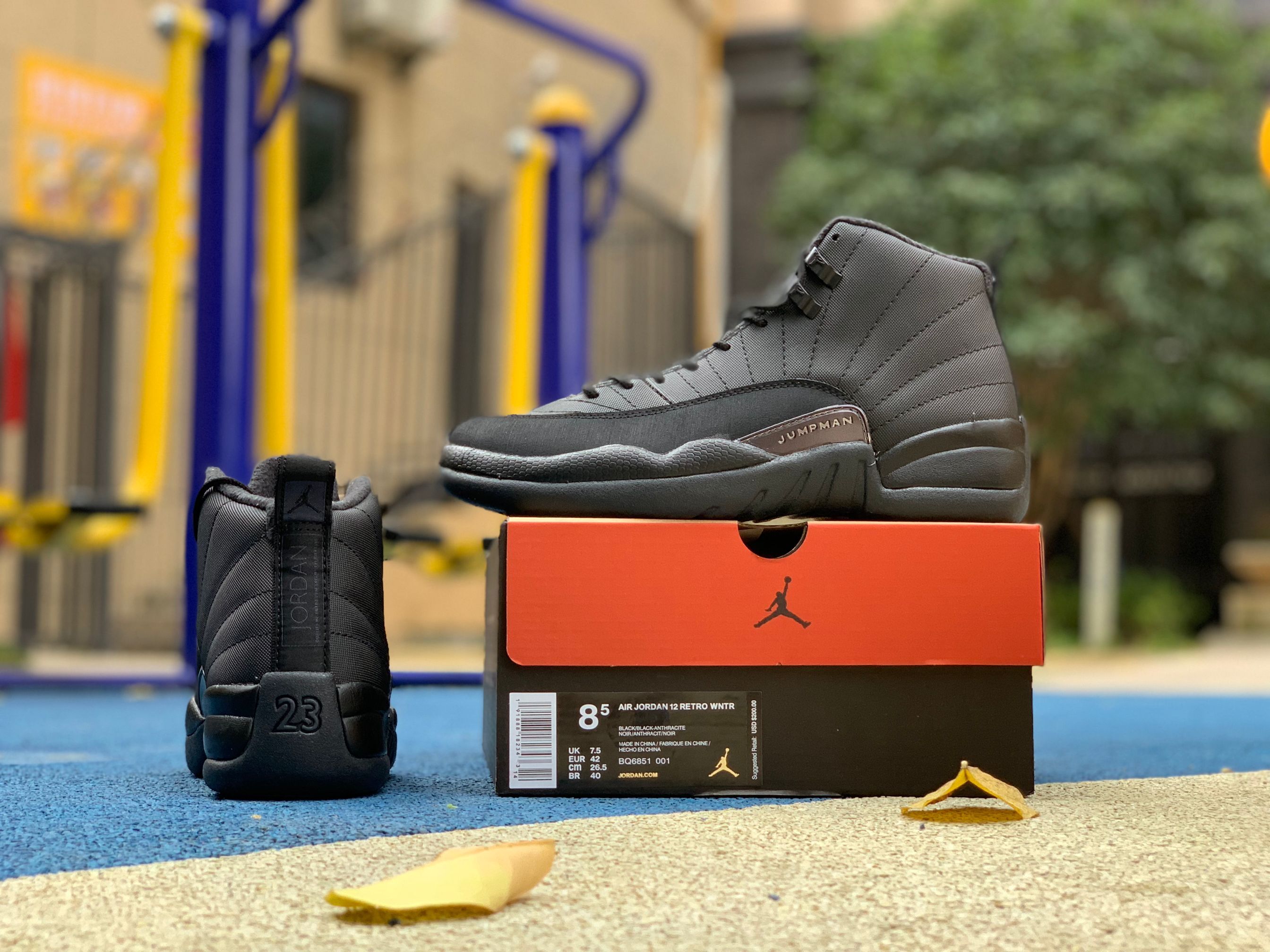 Nike Air Jordan 12 Winterized Triple Black 2018 Price Bq6851 001 12 - www.kickbulk.co