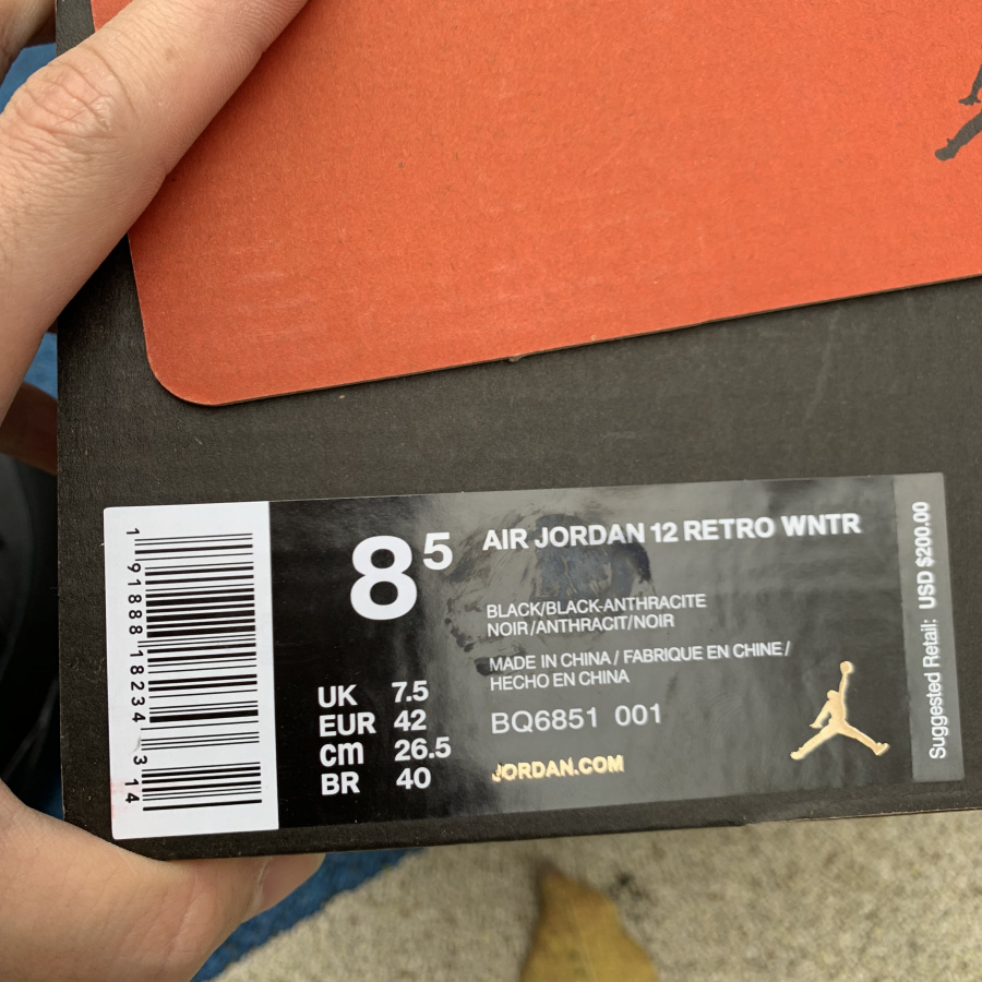 Nike Air Jordan 12 Winterized Triple Black 2018 Price Bq6851 001 19 - www.kickbulk.co