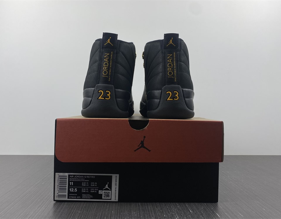 Air Jordan 12 Black Taxi Ct8013 071 9 - www.kickbulk.co