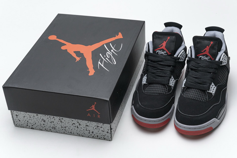 Nike Air Jordan 4 Retro Bred 308497 060 8 - www.kickbulk.co