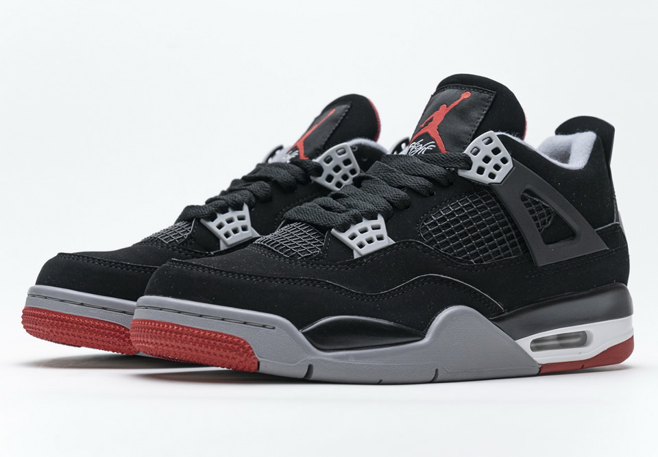 Nike Air Jordan 4 Retro Bred 308497 060 9 - www.kickbulk.co