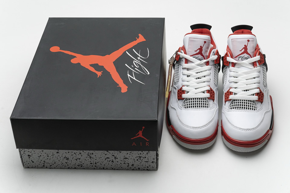 Nike Air Jordan 4 Retro Fire Red 308497 110 8 - www.kickbulk.co