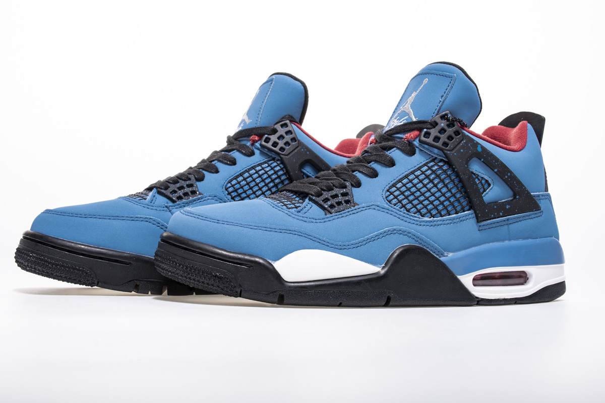 Nike Travis Scott Cactus Jack X Air Jordan 4 Houston Oilers 308497 406 4 - www.kickbulk.co