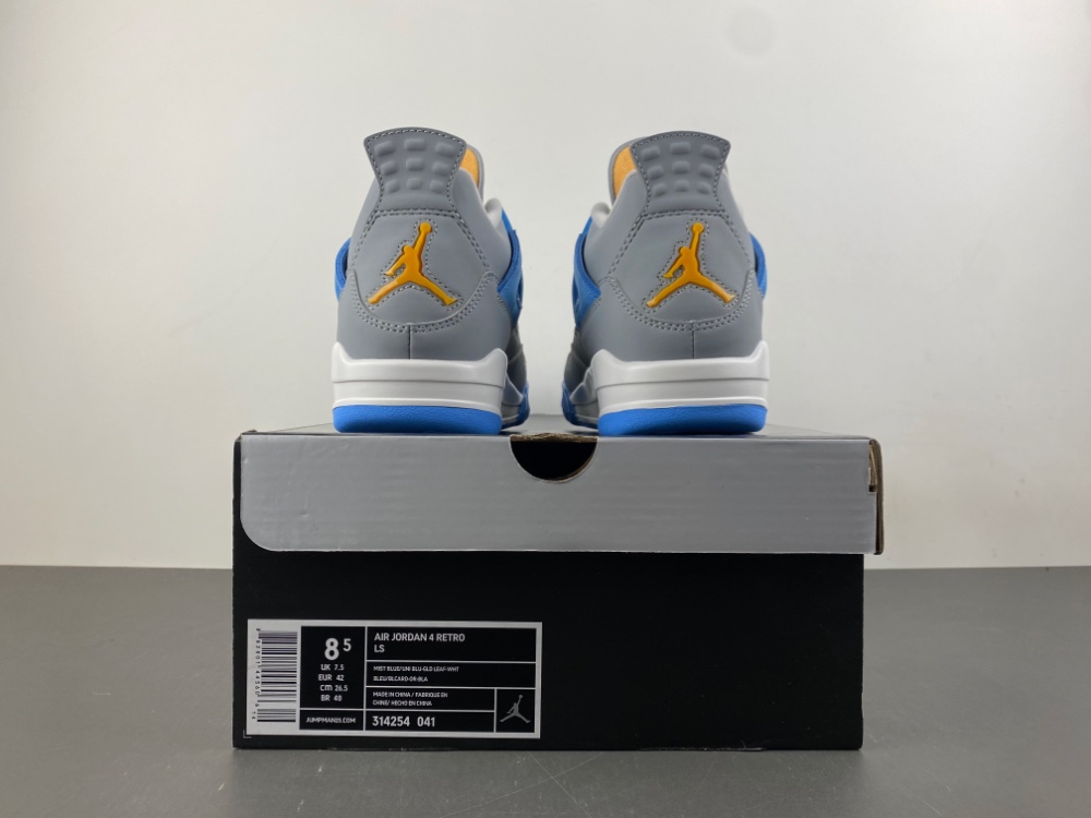 Air Jordan 4 Retro Ls Mist Blue 314254 041 14 - www.kickbulk.co