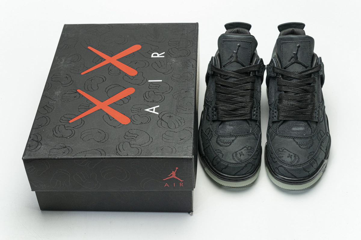 Nike Air Jordan 4 Retro Kaws Black 930155 001 4 - www.kickbulk.co