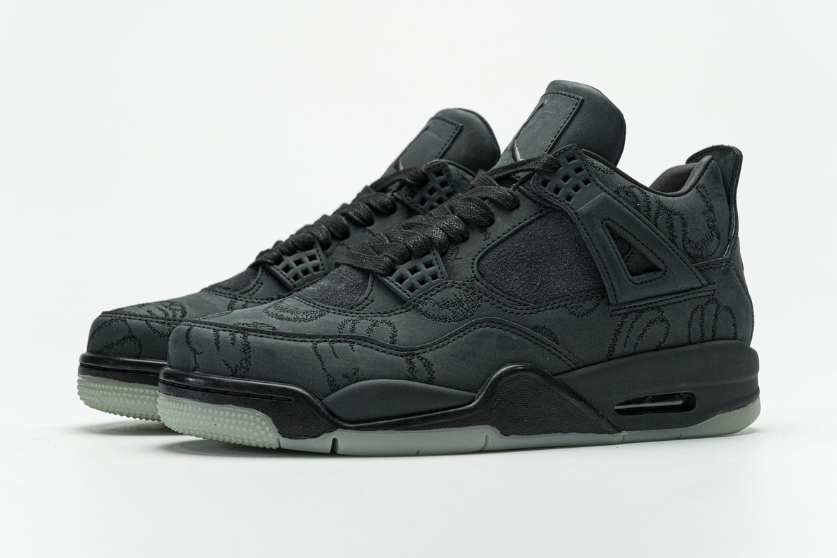 Nike Air Jordan 4 Retro Kaws Black 930155 001 5 - www.kickbulk.co