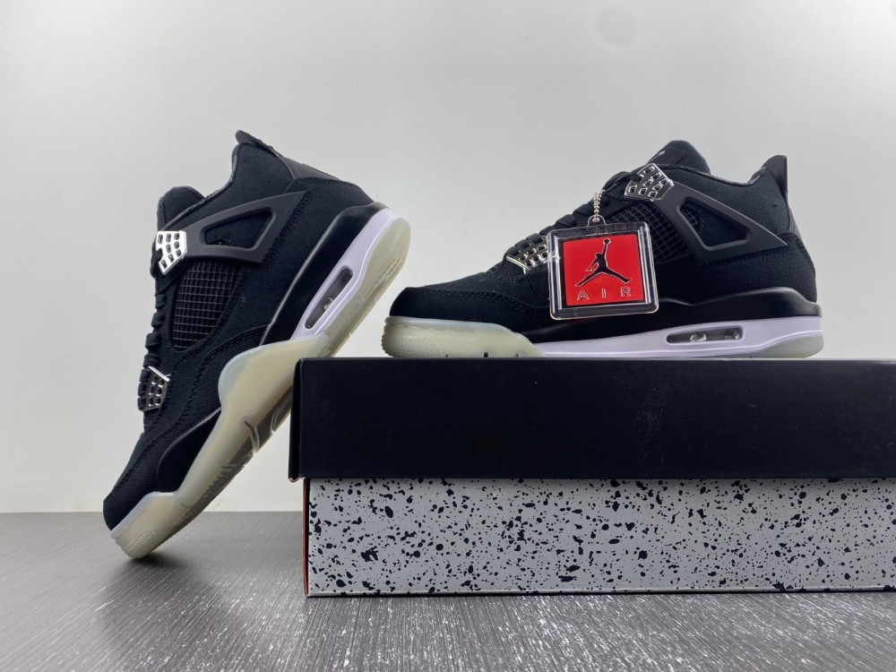 Eminem Carhartt Air Jordan 4 Retro Black Chrome Aj4 582314 10 - www.kickbulk.co