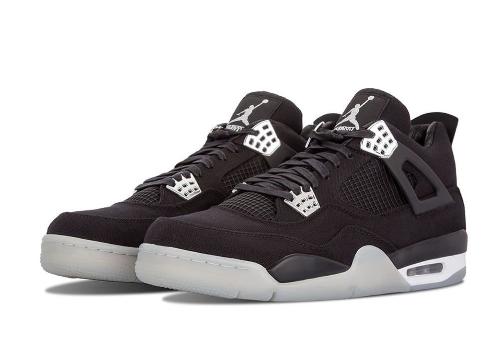 Eminem Carhartt Air Jordan 4 Retro Black Chrome Aj4 582314 2 - www.kickbulk.co