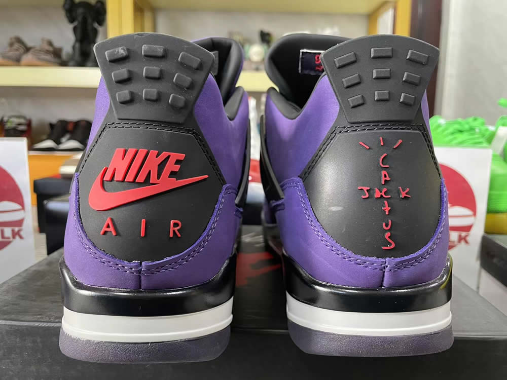 Travis Scott Air Jordan 4 Retro Purple Nike 766302 5 - www.kickbulk.co