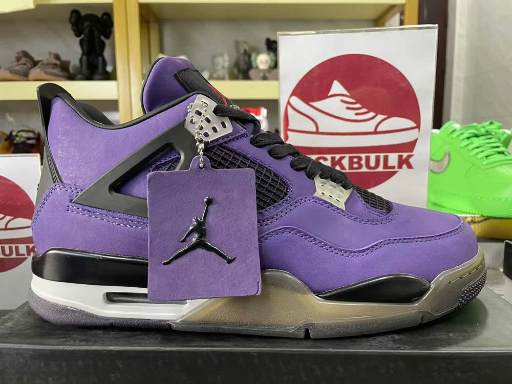 Travis Scott Air Jordan 4 Retro Purple Nike 766302 6 - www.kickbulk.co
