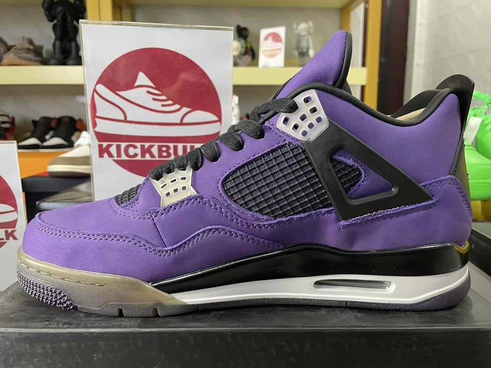 Travis Scott Air Jordan 4 Retro Purple Nike 766302 7 - www.kickbulk.co