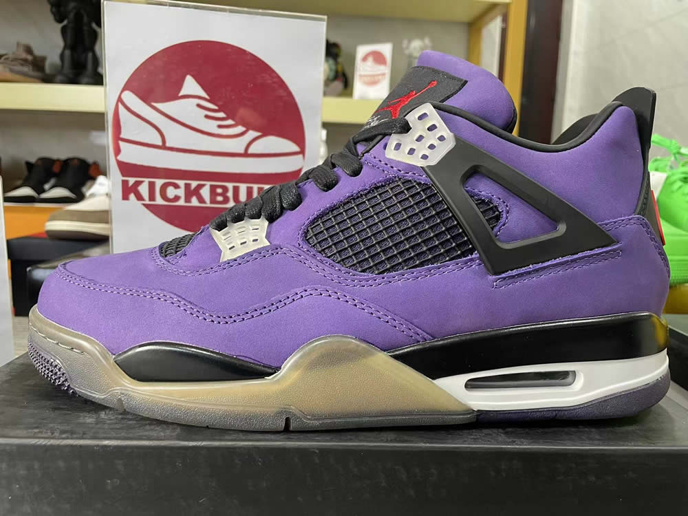 Travis Scott Air Jordan 4 Retro Purple Nike 766302 8 - www.kickbulk.co