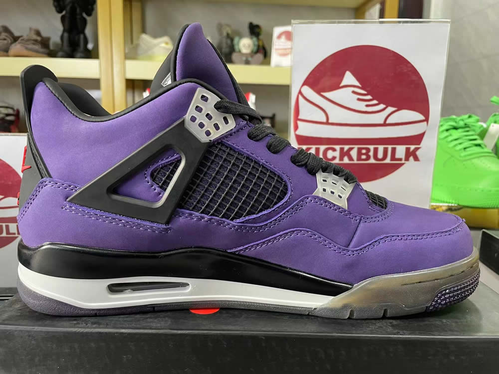 Travis Scott Air Jordan 4 Retro Purple Nike 766302 9 - www.kickbulk.co