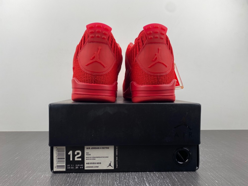 Air Jordan 4 Flyknit University Red Aq3559 600 11 - www.kickbulk.co