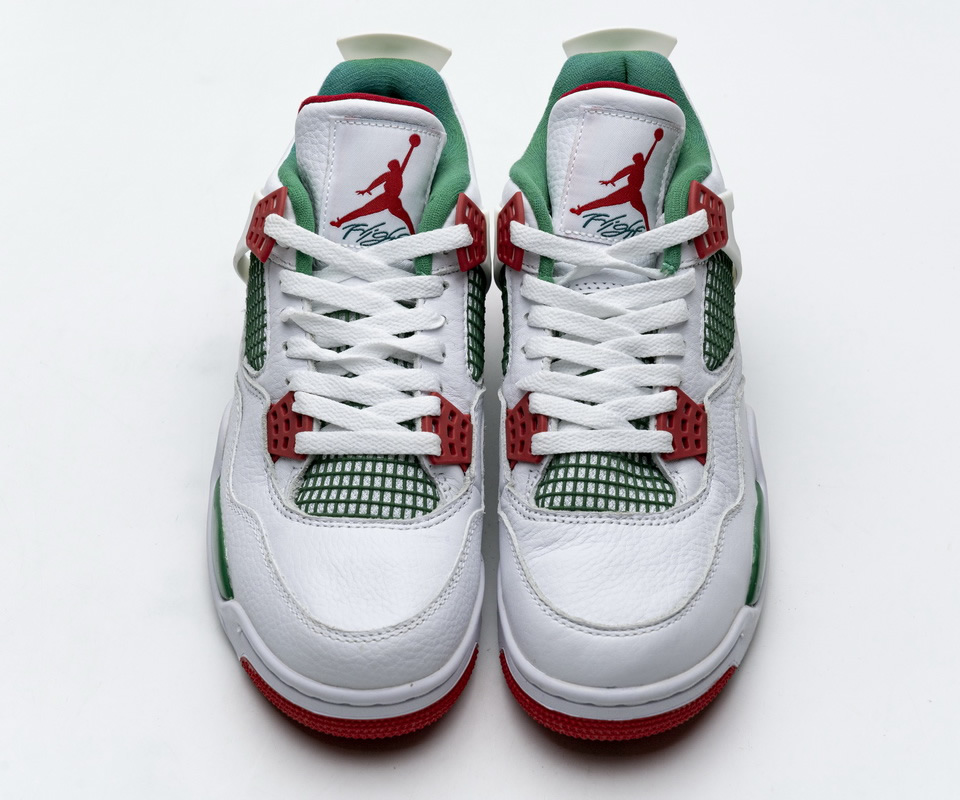 Nike Air Jordan 4 Retro White Green Red Aq3816 063 2 - www.kickbulk.co