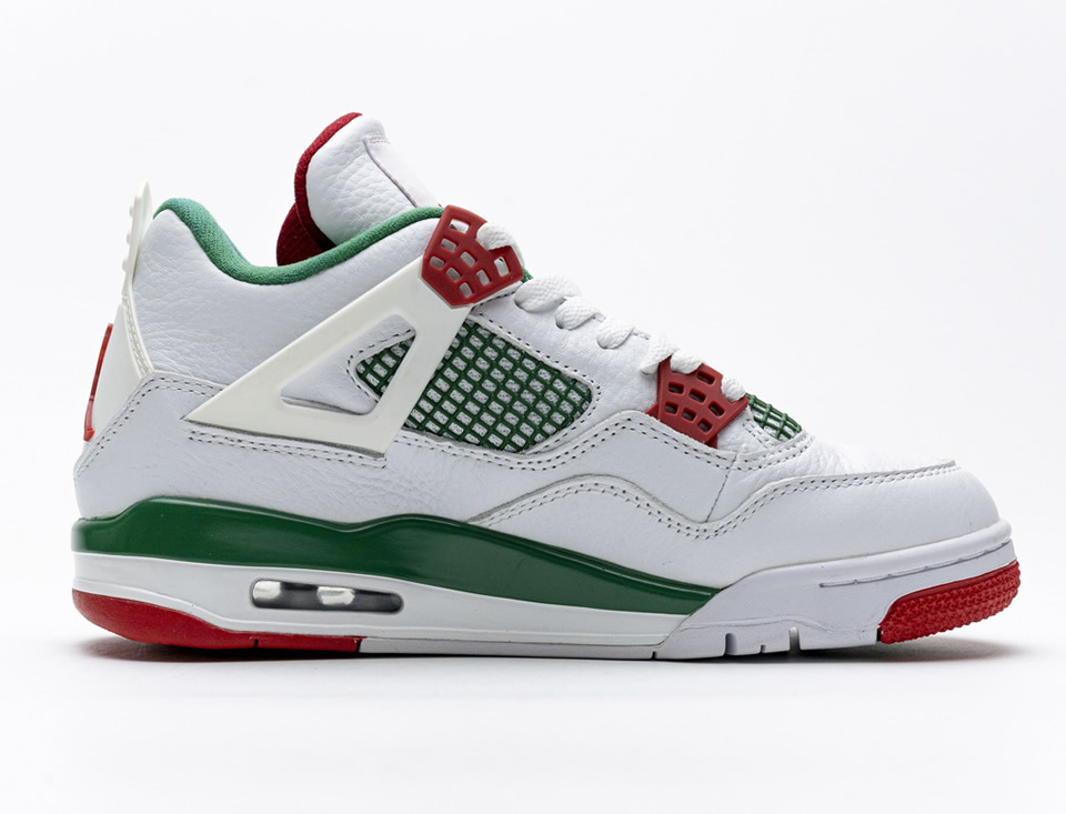 Nike Air Jordan 4 Retro White Green Red Aq3816 063 4 - www.kickbulk.co