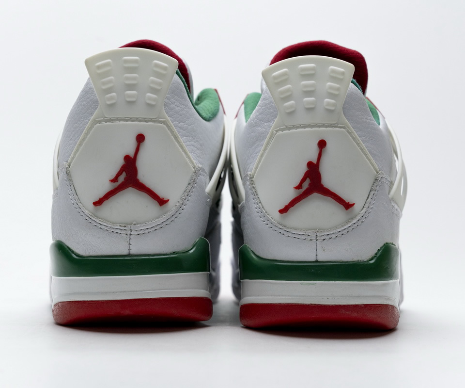 Nike Air Jordan 4 Retro White Green Red Aq3816 063 5 - www.kickbulk.co