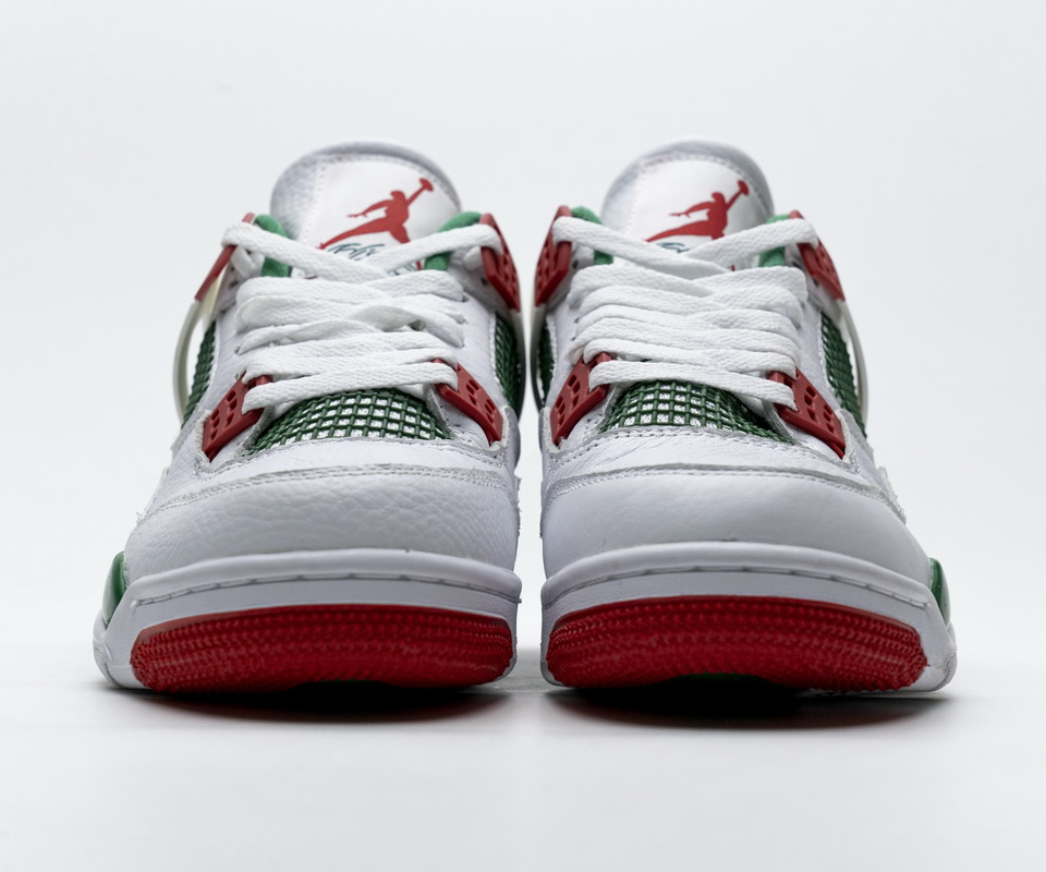 Nike Air Jordan 4 Retro White Green Red Aq3816 063 7 - www.kickbulk.co