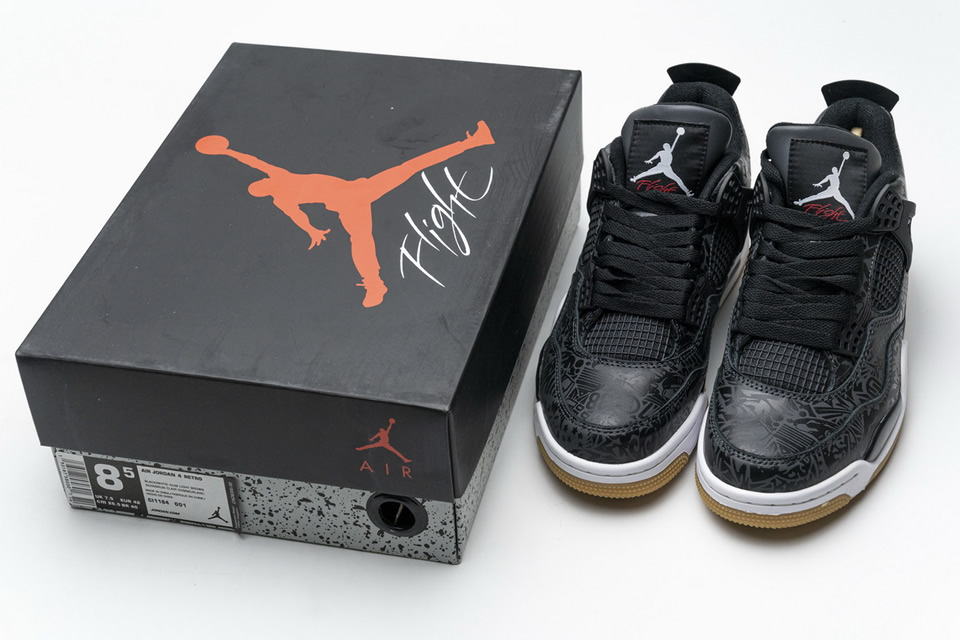 Nike Air Jordan 4 Retro Black Laser Ci1184 001 7 - www.kickbulk.co