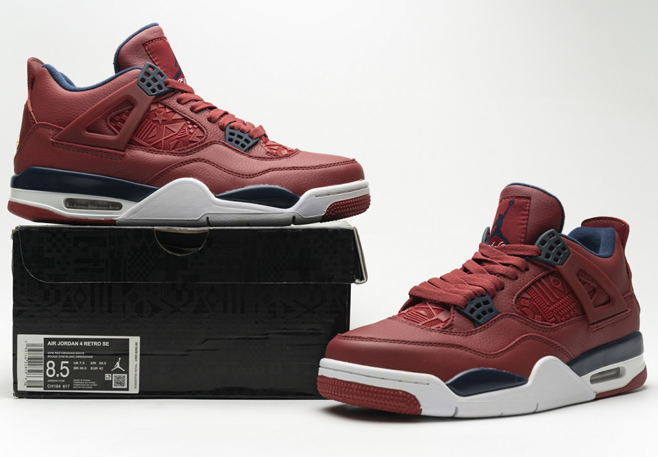 Nike Air Jordan 4 Retro Fiba Gym Red Ci1184 617 9 - www.kickbulk.co