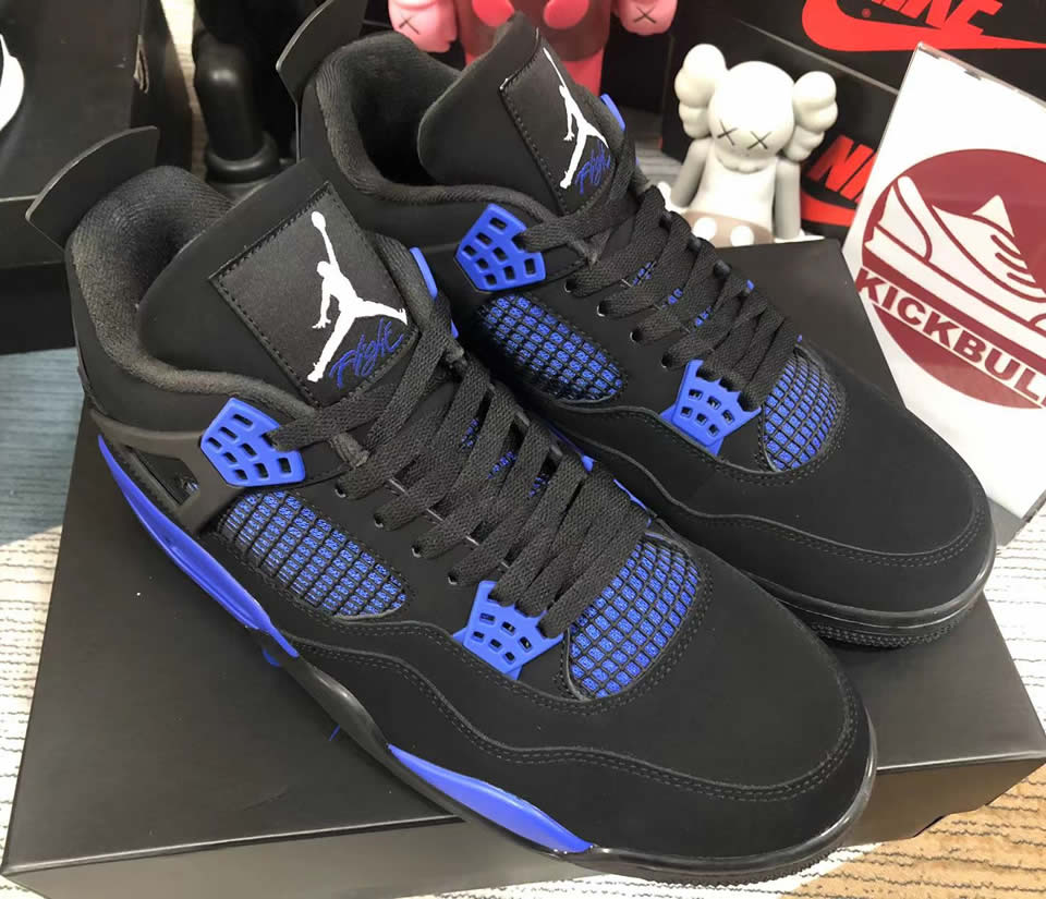 Air Jordan 4 Retro Black Game Royal Ct8527 018 4 - www.kickbulk.co