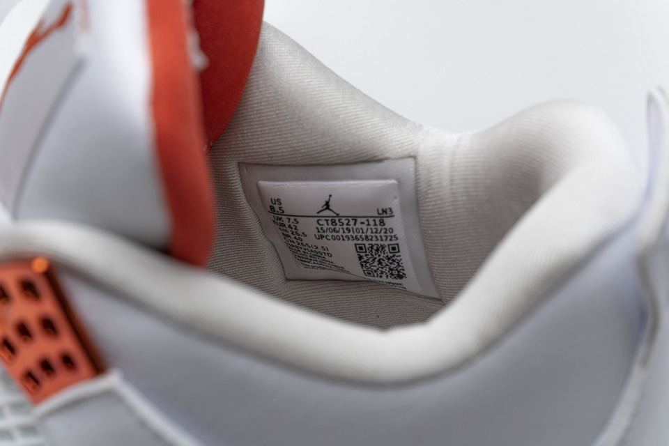 Nike Air Jordan 4 Retro Metallic Orange Ct8527 118 16 - www.kickbulk.co
