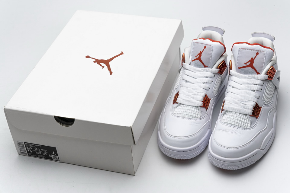 Nike Air Jordan 4 Retro Metallic Orange Ct8527 118 3 - www.kickbulk.co