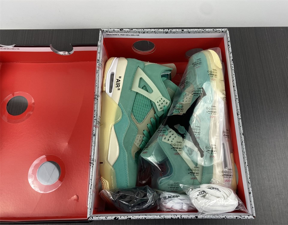 Off White Air Jordan 4 Sail Neptune Tiffany Green Cv9388 102 9 - www.kickbulk.co