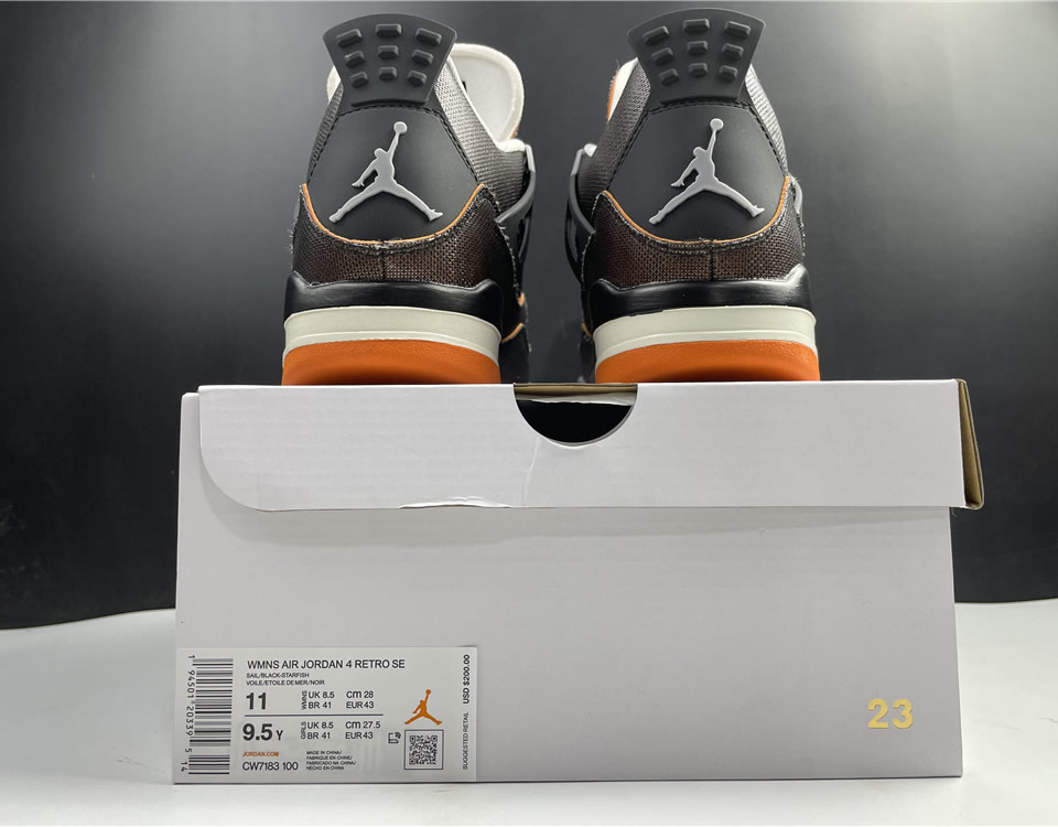 Nike Air Jordan 4 Retro Wmns Starfish Cw7183 100 11 - www.kickbulk.co