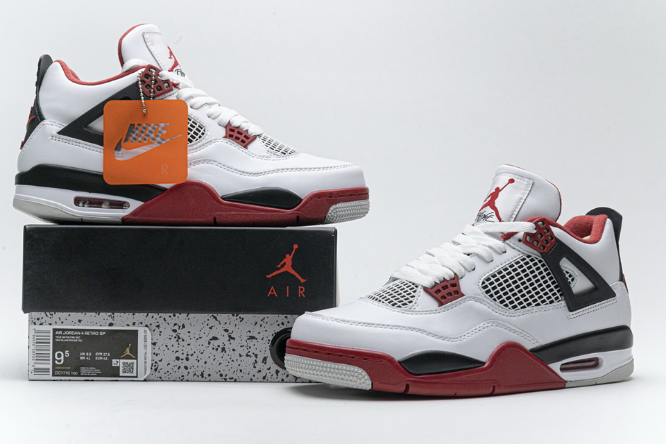 Dc7770 160nike Air Jordan 4 Retro Og Fire Red 2020 Dc7770 160 02 - www.kickbulk.co