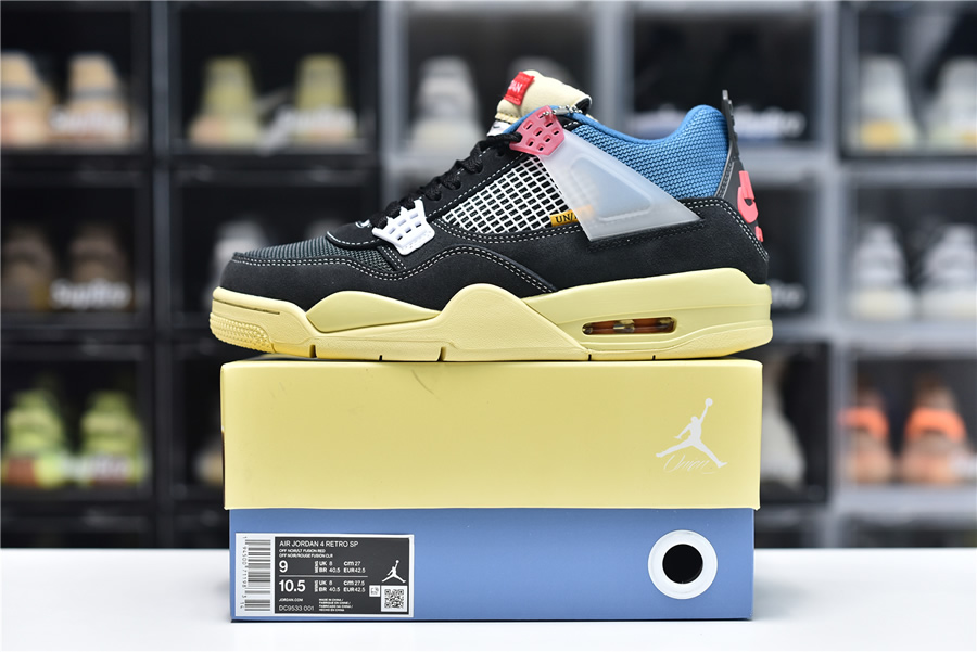 Nike Dc9533 001 Union La Air Jordan 4 Retro Sp Off Noir Black 9 - www.kickbulk.co