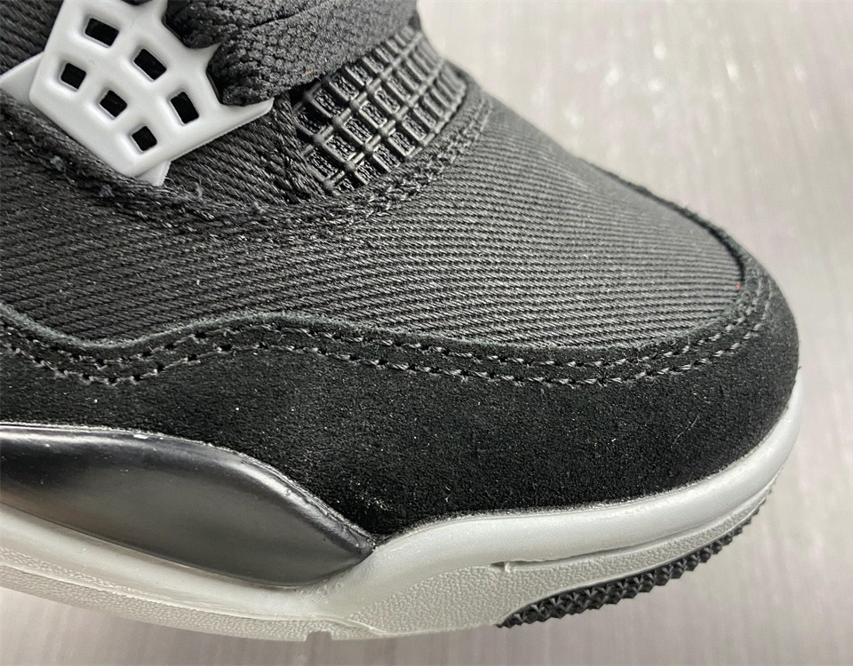 Air Jordan 4 Retro Black Canvas Dh7138 006 12 - www.kickbulk.co