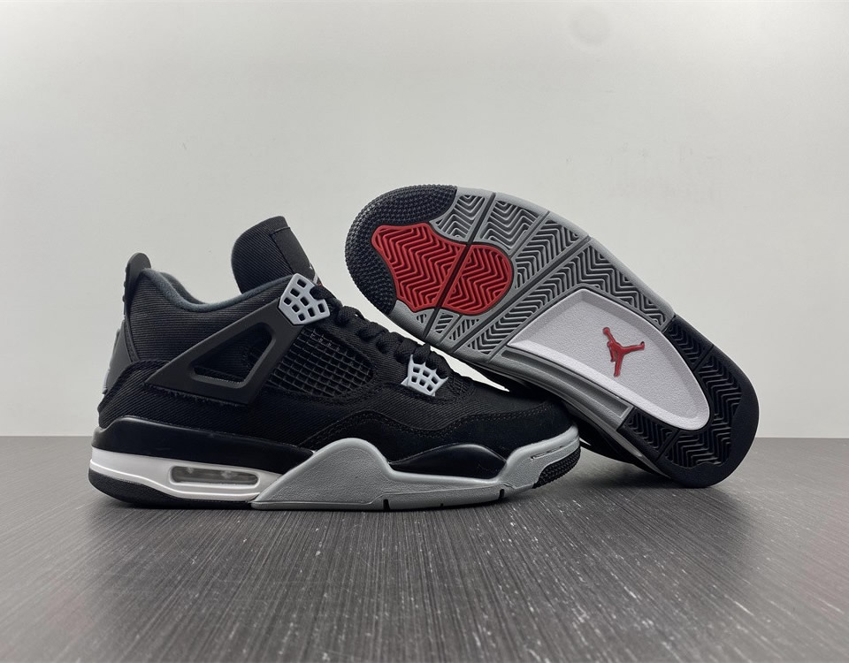 Air Jordan 4 Retro Black Canvas Dh7138 006 3 - www.kickbulk.co