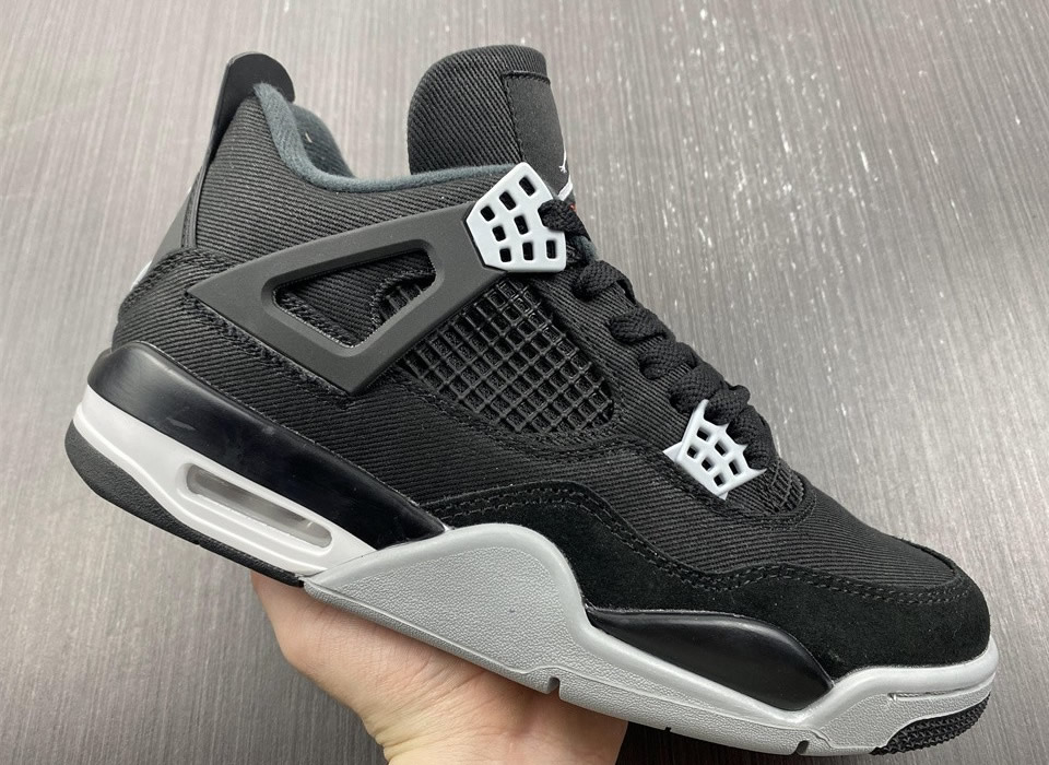 Air Jordan 4 Retro Black Canvas Dh7138 006 5 - www.kickbulk.co