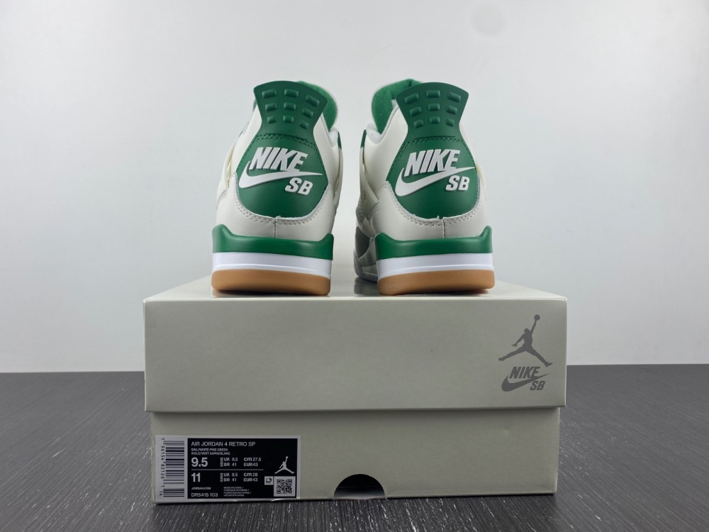 Nike Sb Air Jordan 4 Retro Pine Green Dr5415 103 12 - www.kickbulk.co