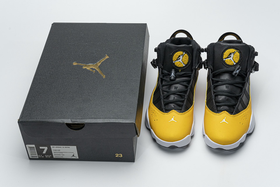 Nike Jordan 6 Rings Bg Basketball Shoes Yellow 322992 700 6 - www.kickbulk.co