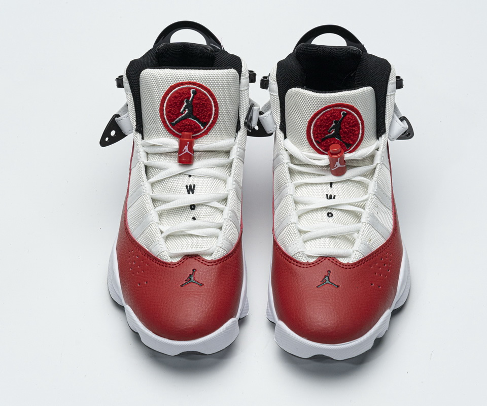 Nike Jordan 6 Rings Bg Basketball Shoes White Red Lifestyle 323419 120 2 - www.kickbulk.co