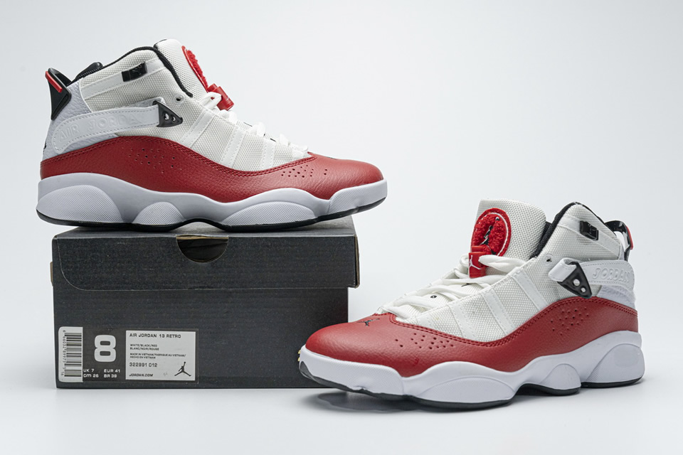 Nike Jordan 6 Rings Bg Basketball Shoes White Red Lifestyle 323419 120 3 - www.kickbulk.co