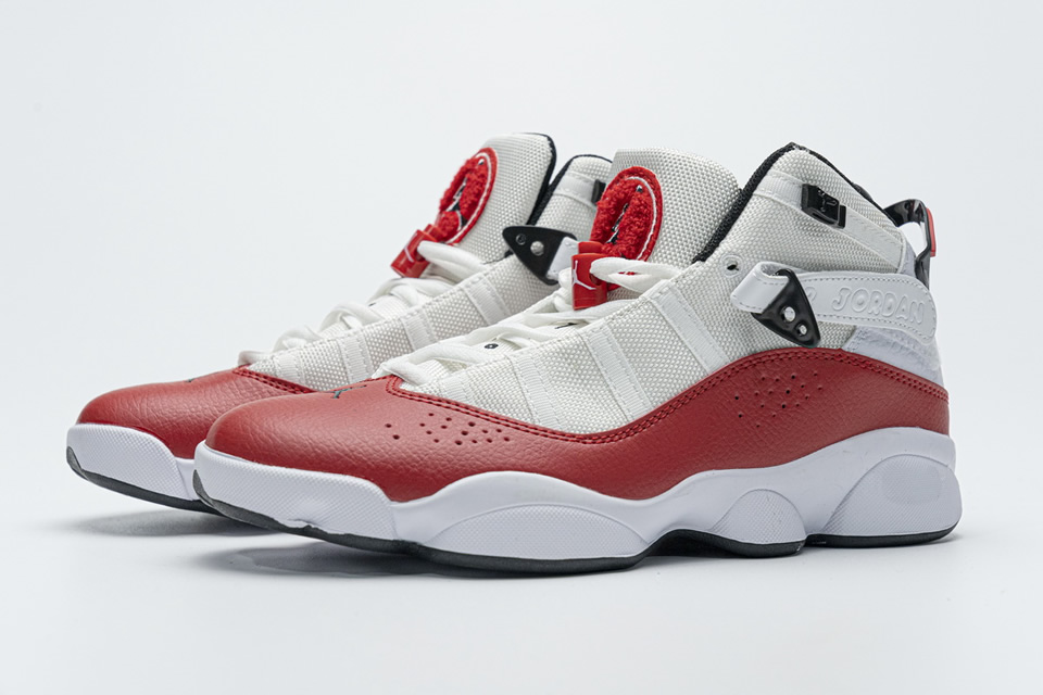 Nike Jordan 6 Rings Bg Basketball Shoes White Red Lifestyle 323419 120 4 - www.kickbulk.co